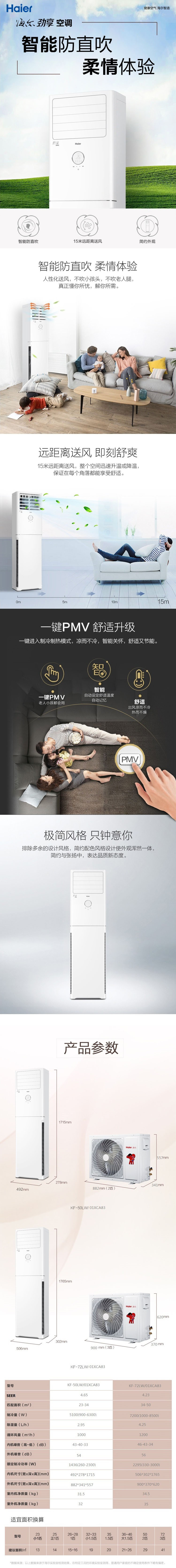 海尔(Haier) 家电变频空调柜机2P匹____3P匹门面商用立柜式落地式空调套机 单冷3匹KF-.jpg